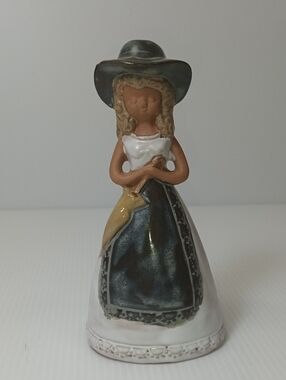 Vintage Lego Japan Ceramic Girl Bell